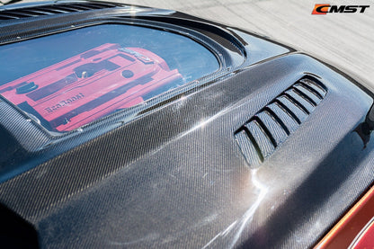 CMST Tuning Carbon Fiber Glass Transparent Hood for Ford Mustang S550.1 2015- 2017