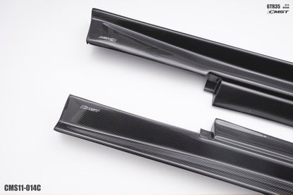 CMST Carbon Fiber Side Skirt Stage 2 Replacement for Nissan GTR GT-R R35 2008-2016