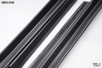 CMST Carbon Fiber Side Skirt Stage 2 Replacement for Nissan GTR GT-R R35 2008-2016