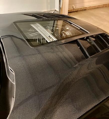 CMST Tuning Carbon Fiber Glass Transparent Hood for Ford Mustang S550.2 2018-2022