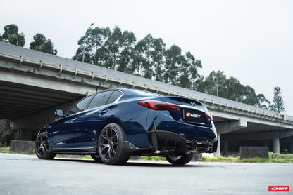 CMST Carbon Fiber Rear Bumper & Diffuser for Infiniti Q50 to Project Black S Concept 2014-2022