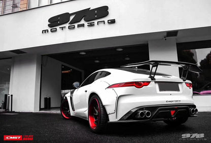 CMST Tuning Carbon fiber Rear Diffuser (Quad Tips) for Jaguar F-Type 2014-ON