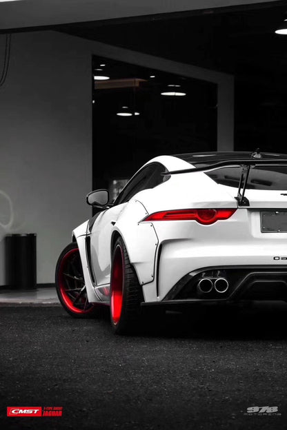 CMST Tuning Carbon fiber Rear Diffuser (Quad Tips) for Jaguar F-Type 2014-ON