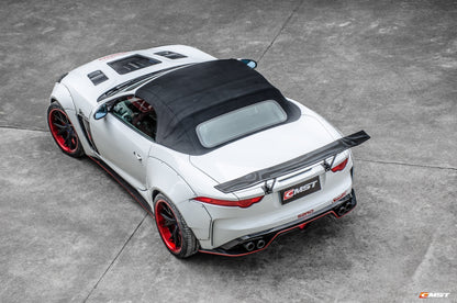 CMST Tuning Carbon fiber Rear Diffuser (Quad Tips) for Jaguar F-Type 2014-ON