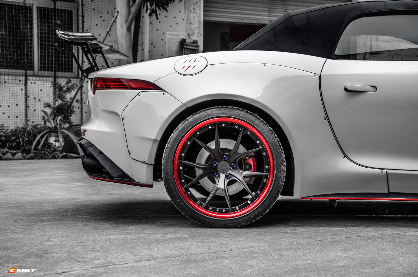 CMST Carbon fiber Rear Spoiler Wing Ver.2 for Jaguar F-Type 20
