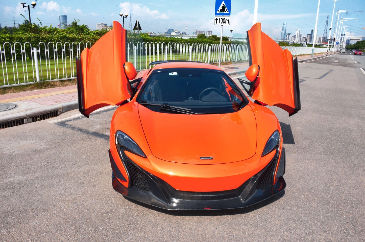 CMST Carbon Fiber Front Lip for McLaren 650S