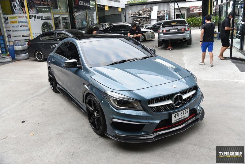 CMST Carbon Fiber Front Lip ( 2 Pcs) for C117 2014-2016 CLA250 CLA45 AMG