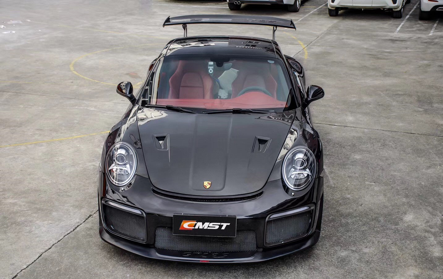 CMST Carbon Fiber GT2RS Style Hood For Porsche 911 991.1 991.2 Turbo GT3 GT3RS 718 Cayman Boxster