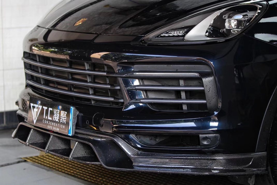 CMST Carbon Fiber Front Lip for Porsche Cayenne 9Y0 2018-ON