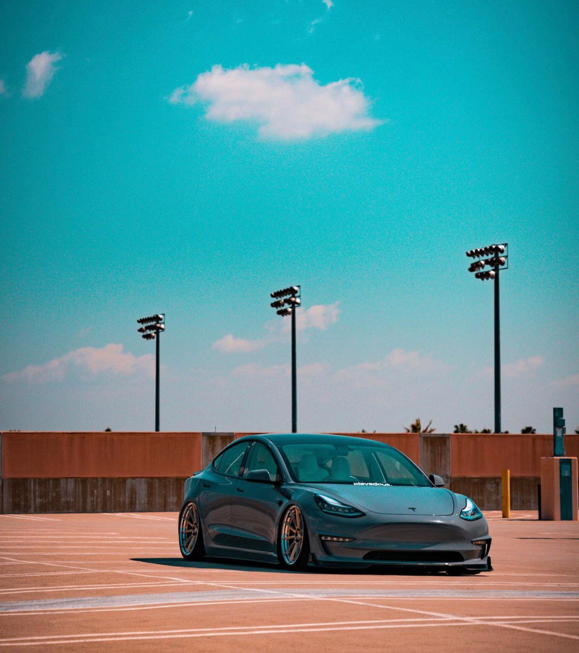 CMST Tesla Model 3 Carbon Fiber Front Lip Ver.1