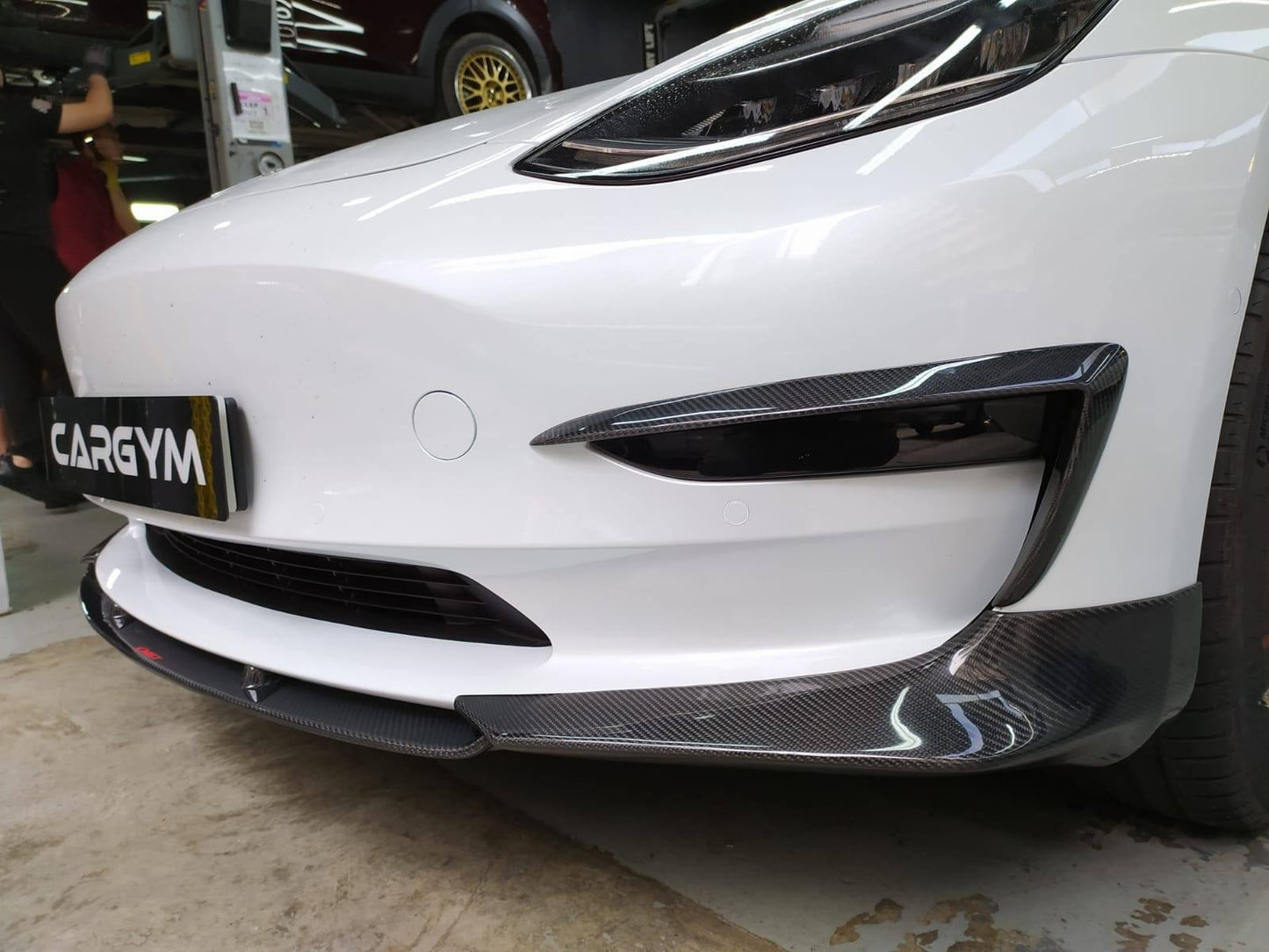 CMST Tesla Model 3 Carbon Fiber Front Lip Ver.3