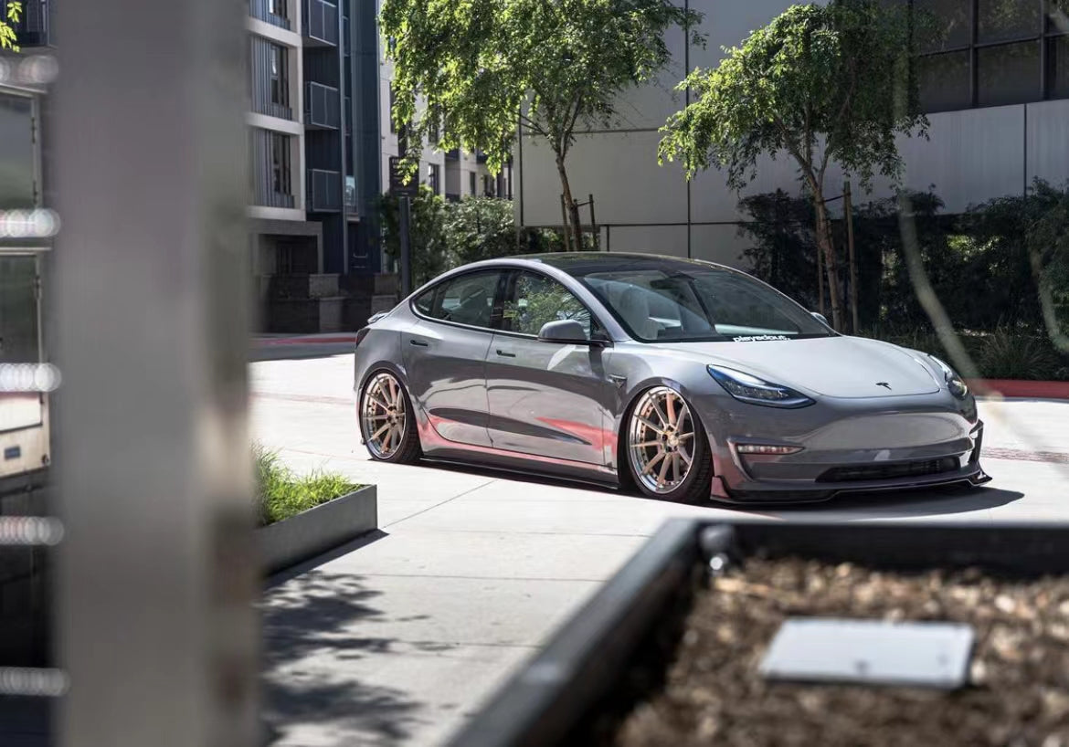 CMST Tesla Model 3 Carbon Fiber Front Lip Ver.1