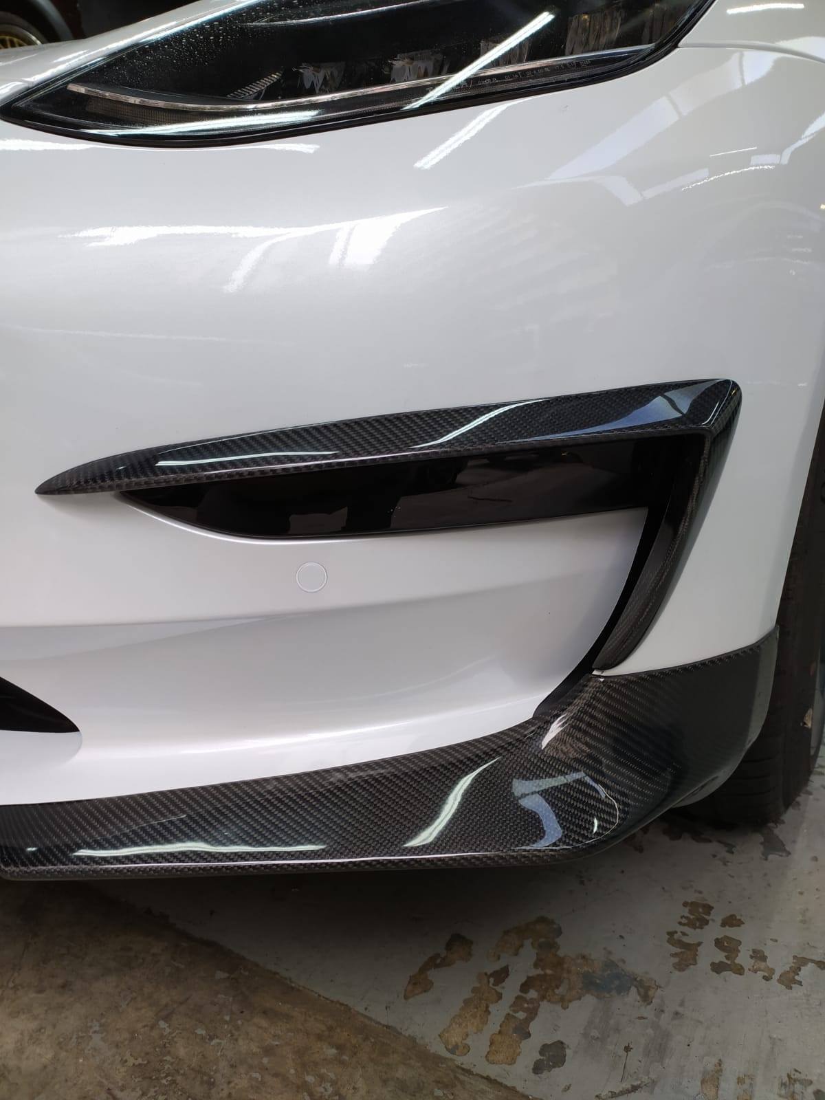 CMST Tesla Model 3 Carbon Fiber Front Lip Ver.3