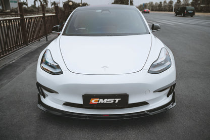 CMST Tesla Model 3 Carbon Fiber Front Lip Ver.2