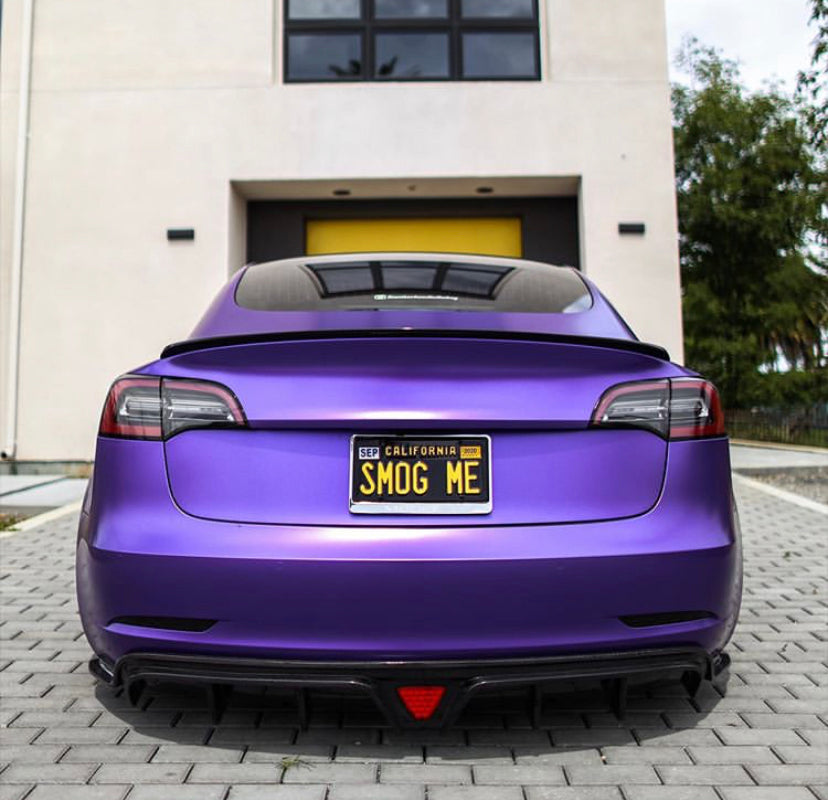 Best Seller !!! CMST Tesla Model 3 Carbon Fiber Rear Diffuser Ver.2-C-Dub Tech