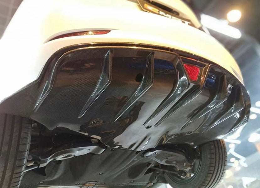 Best Seller !!! CMST Tesla Model 3 Carbon Fiber Rear Diffuser Ver.2-C-Dub Tech