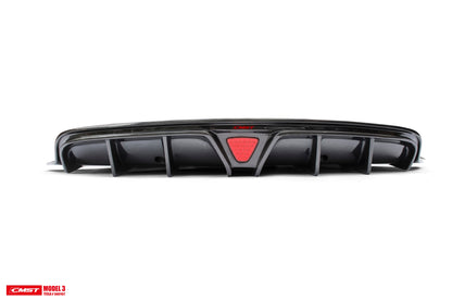 Best Seller !!! CMST Tesla Model 3 Carbon Fiber Rear Diffuser Ver.2-C-Dub Tech