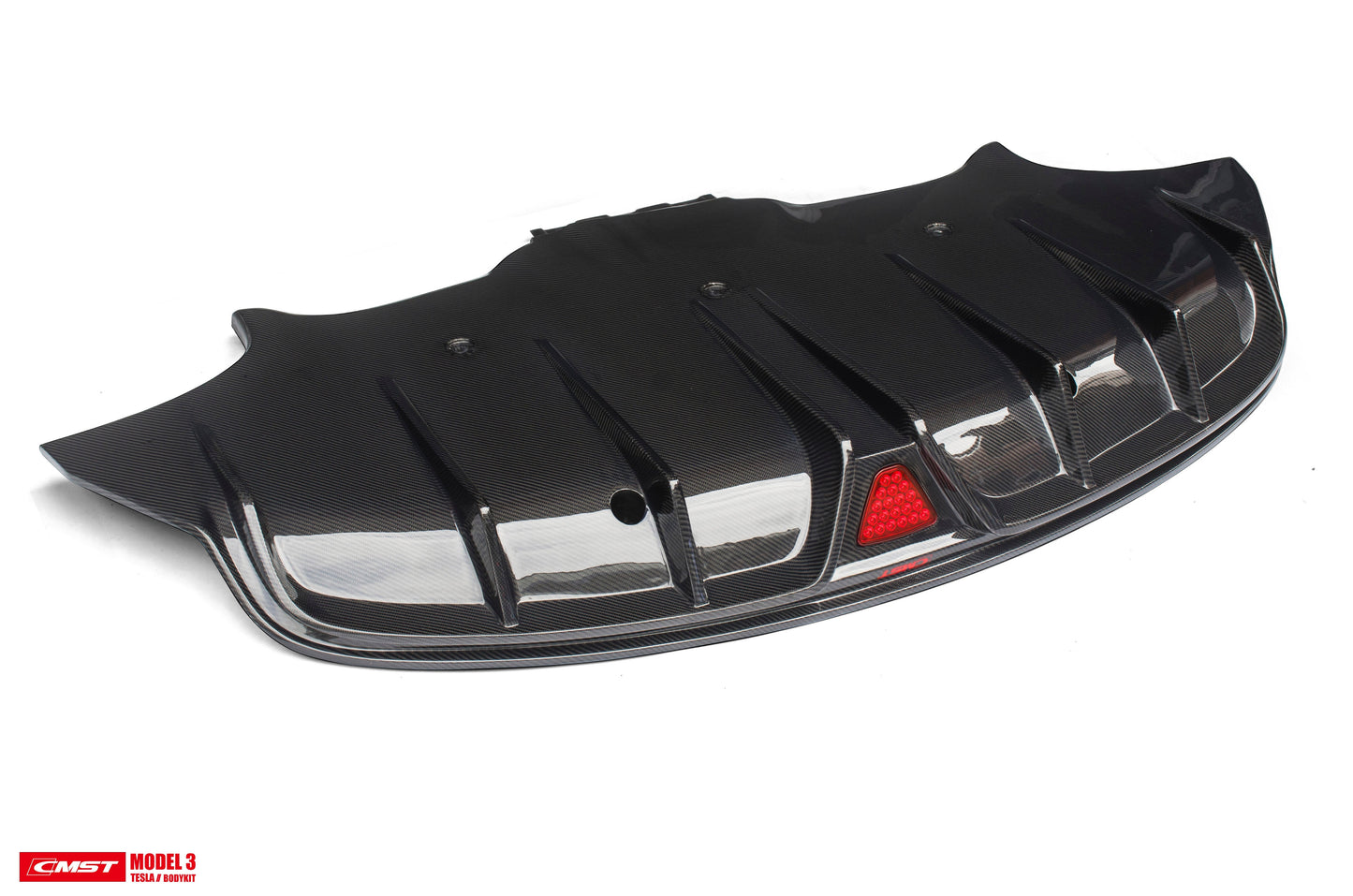 Best Seller !!! CMST Tesla Model 3 Carbon Fiber Rear Diffuser Ver.2-C-Dub Tech