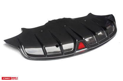 Best Seller !!! CMST Tesla Model 3 Carbon Fiber Rear Diffuser Ver.2-C-Dub Tech