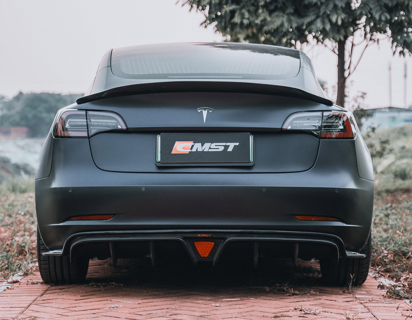 CMST Tesla Model 3 Carbon Fiber Rear Spoiler Ver.1