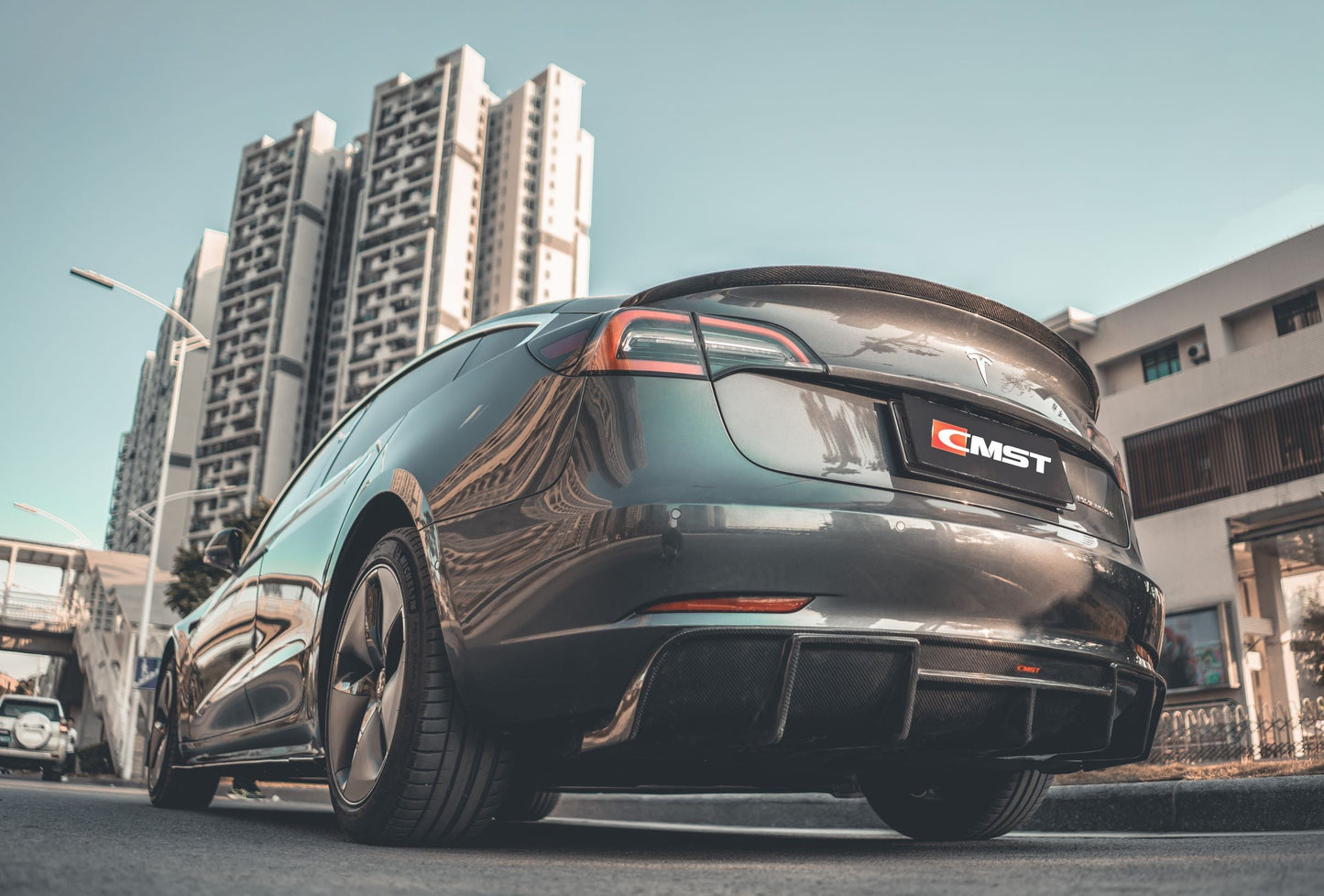 CMST Tesla Model 3 Carbon Fiber Rear Spoiler Ver.2