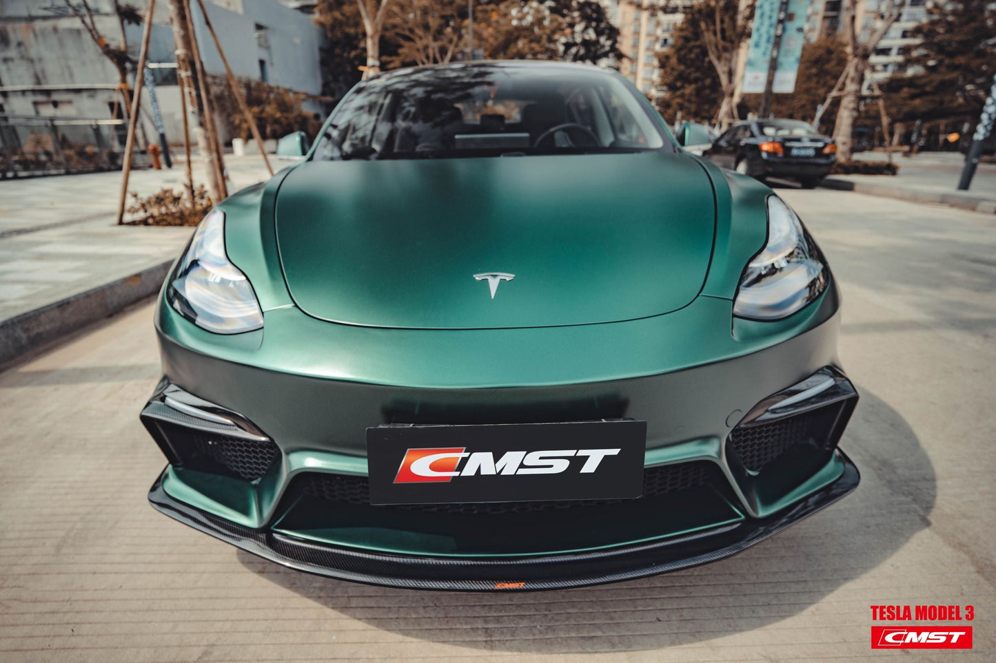 CMST Tuning Carbon Fiber Front Bumper for Tesla Model 3 Ver.1