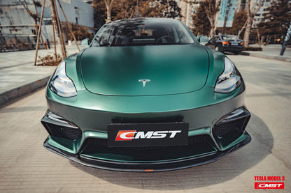 CMST Tuning Carbon Fiber Front Bumper for Tesla Model 3 Ver.1