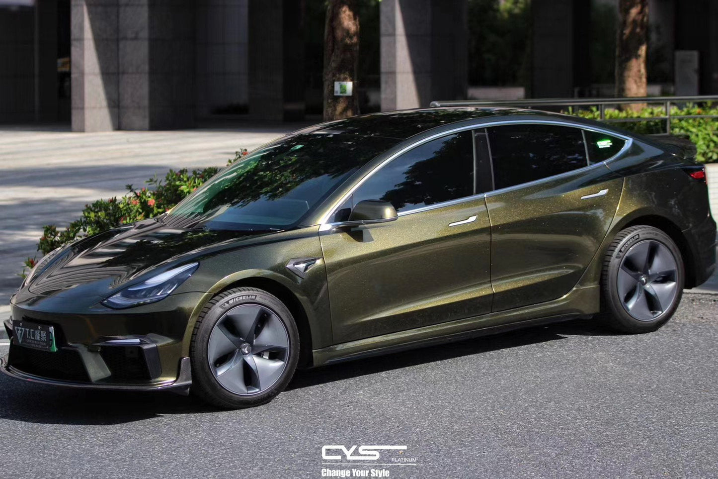 CMST Tuning Carbon Fiber Front Bumper for Tesla Model 3 Ver.1