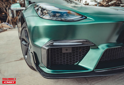 CMST Tuning Carbon Fiber Front Bumper for Tesla Model 3 Ver.1