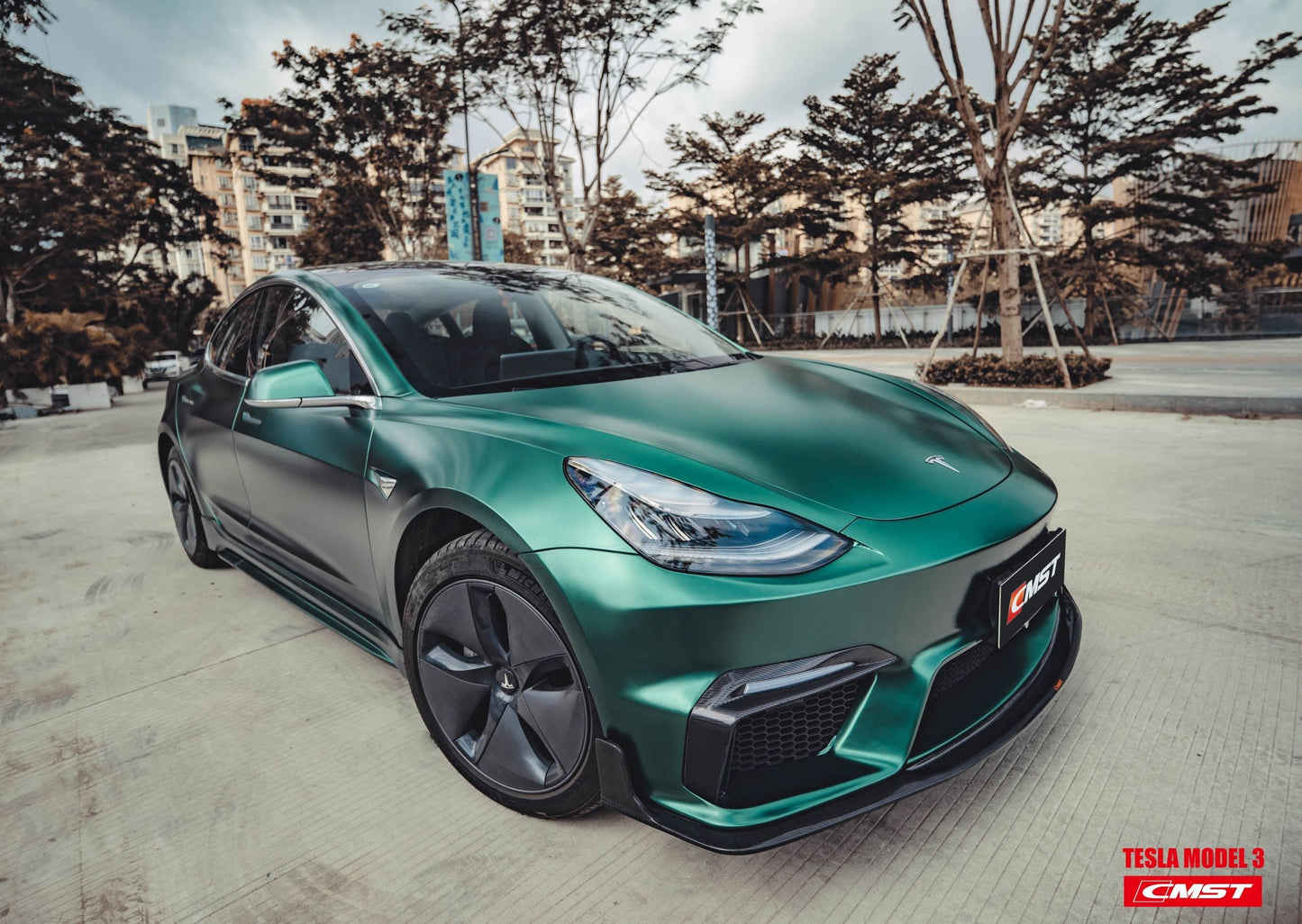 CMST Tuning Carbon Fiber Full Body Kit Style D for Tesla Model 3