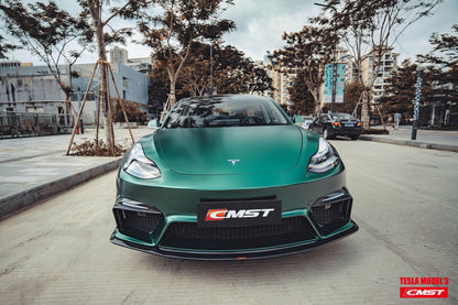 CMST Tuning Carbon Fiber Front Bumper for Tesla Model 3 Ver.1