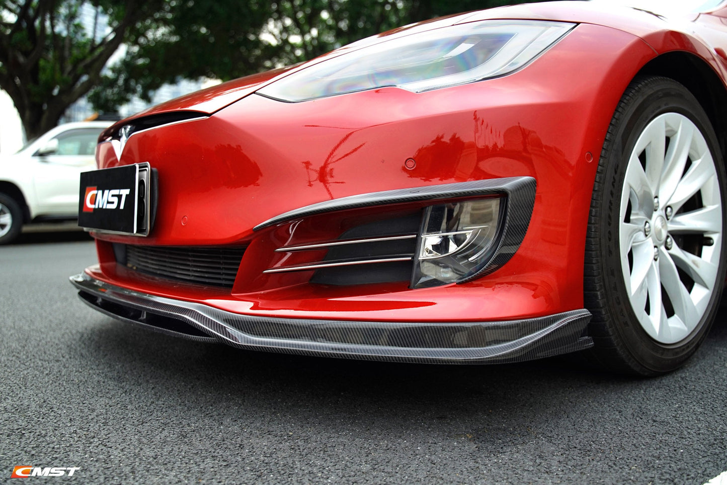 CMST  Carbon Fiber Upper Valences for Tesla Model S 2016-2019