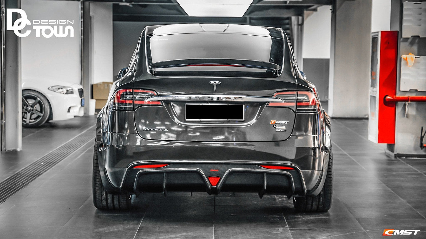 CMST Carbon Fiber Rear Spoiler for Tesla Model X 2016-2021