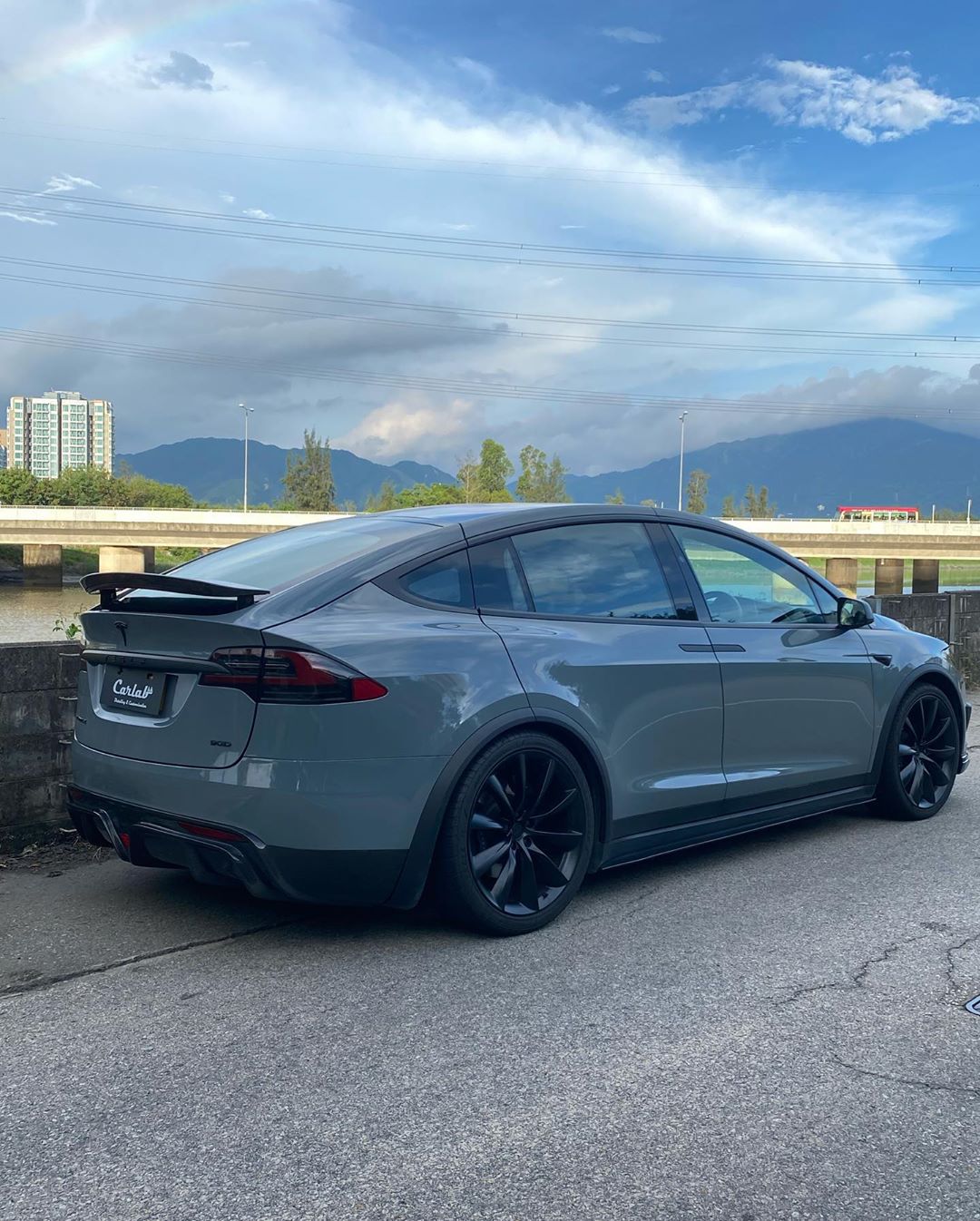 CMST Carbon Fiber Rear Spoiler for Tesla Model X 2016-2021