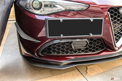 CMST Tuning Alfa Romeo 2016-ON Giulia Carbon Fiber Front Bumper Canards