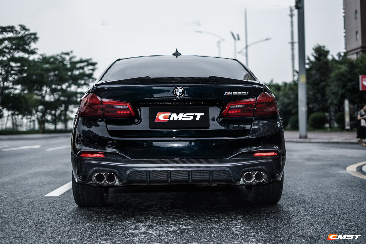CMST Tuning Carbon Fiber Rear Diffuser for BMW 5 Series G30 / G31 2017-ON
