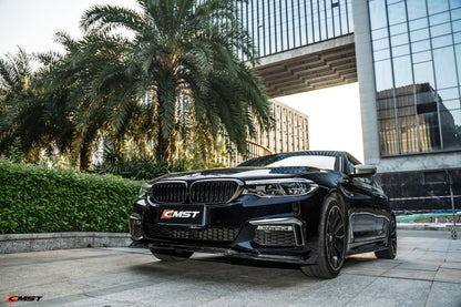 CMST Tuning Carbon Fiber Front Bumper Upper Valences for BMW 5 Series G30 / G31 2017-2020  Pre-facelift
