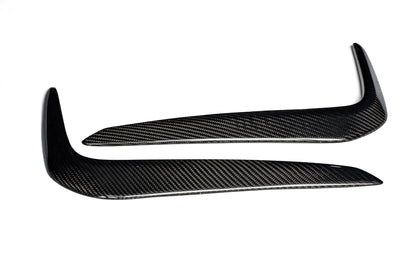 CMST Tuning Carbon Fiber Front Bumper Upper Valences for BMW 5 Series G30 / G31 2017-2020  Pre-facelift