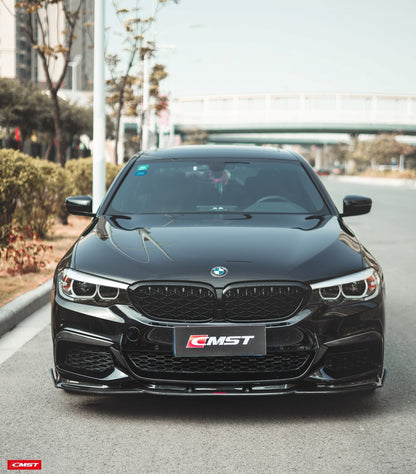 CMST Tuning Carbon Fiber Front Bumper Upper Valences for BMW 5 Series G30 / G31 2017-2020  Pre-facelift