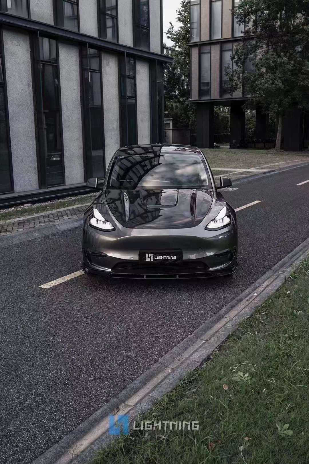 CMST Tuning Carbon Fiber Front Lip Ver.2 for Tesla Model Y