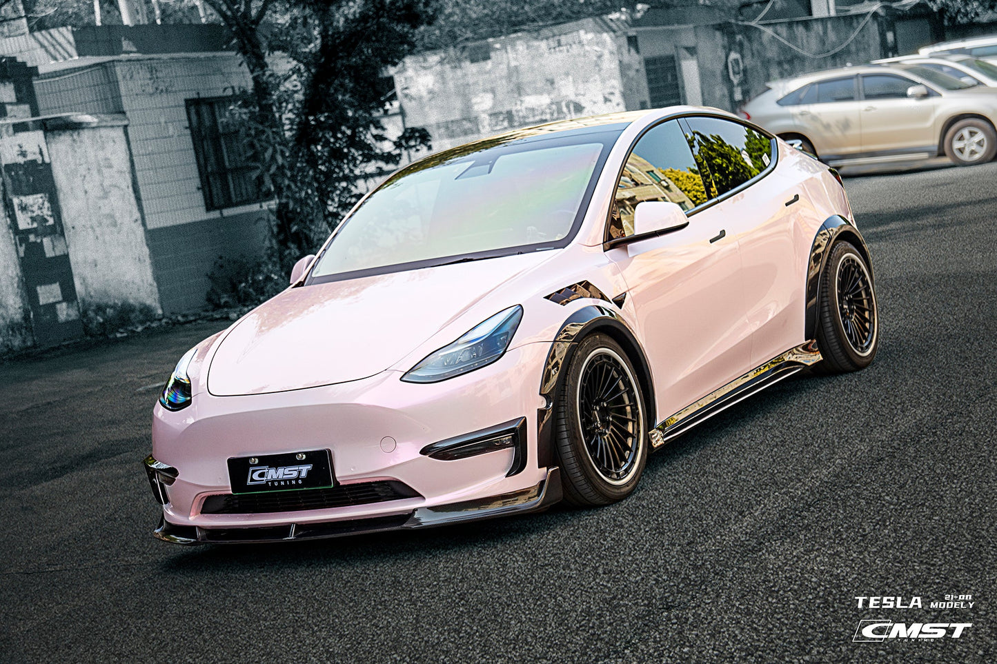 CMST Tuning Carbon Fiber Front Lip Ver.1 for Tesla Model Y