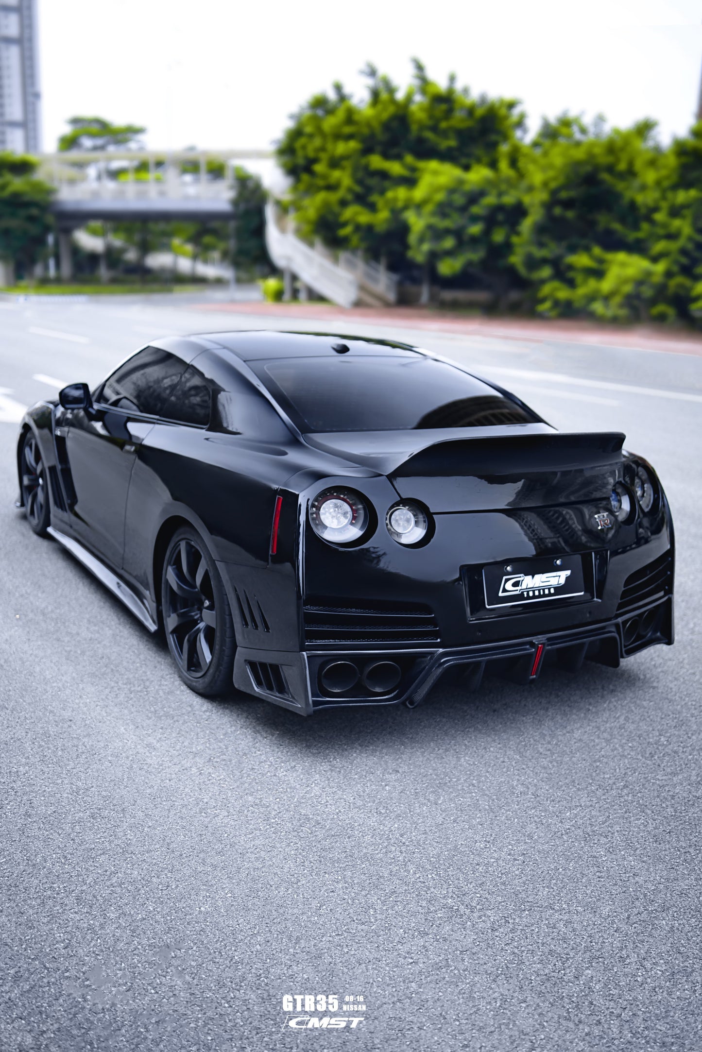 CMST Carbon Fiber Side Skirt Stage 2 Replacement for Nissan GTR GT-R R35 2008-2016