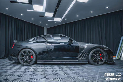 CMST Carbon Fiber Side Skirt Stage 2 Replacement for Nissan GTR GT-R R35 2008-2016