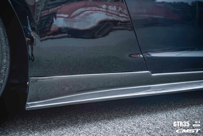 CMST Carbon Fiber Side Skirt Stage 2 Replacement for Nissan GTR GT-R R35 2008-2016