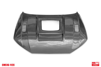 CMST Tuning Carbon Fiber Hood Bonnet Glass Transparent Clearview for Audi S4 & A4 S-line 2017-ON B9 B9.5