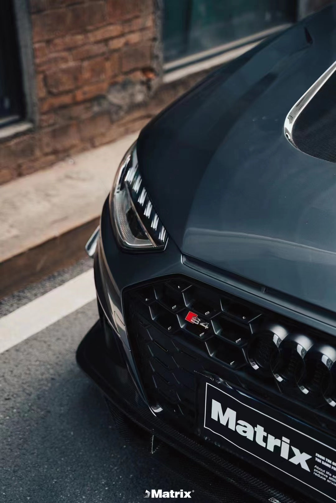 CMST Tuning Carbon Fiber Front Lip Splitter for Audi S4 & A4 S-line 2020-ON B9.5