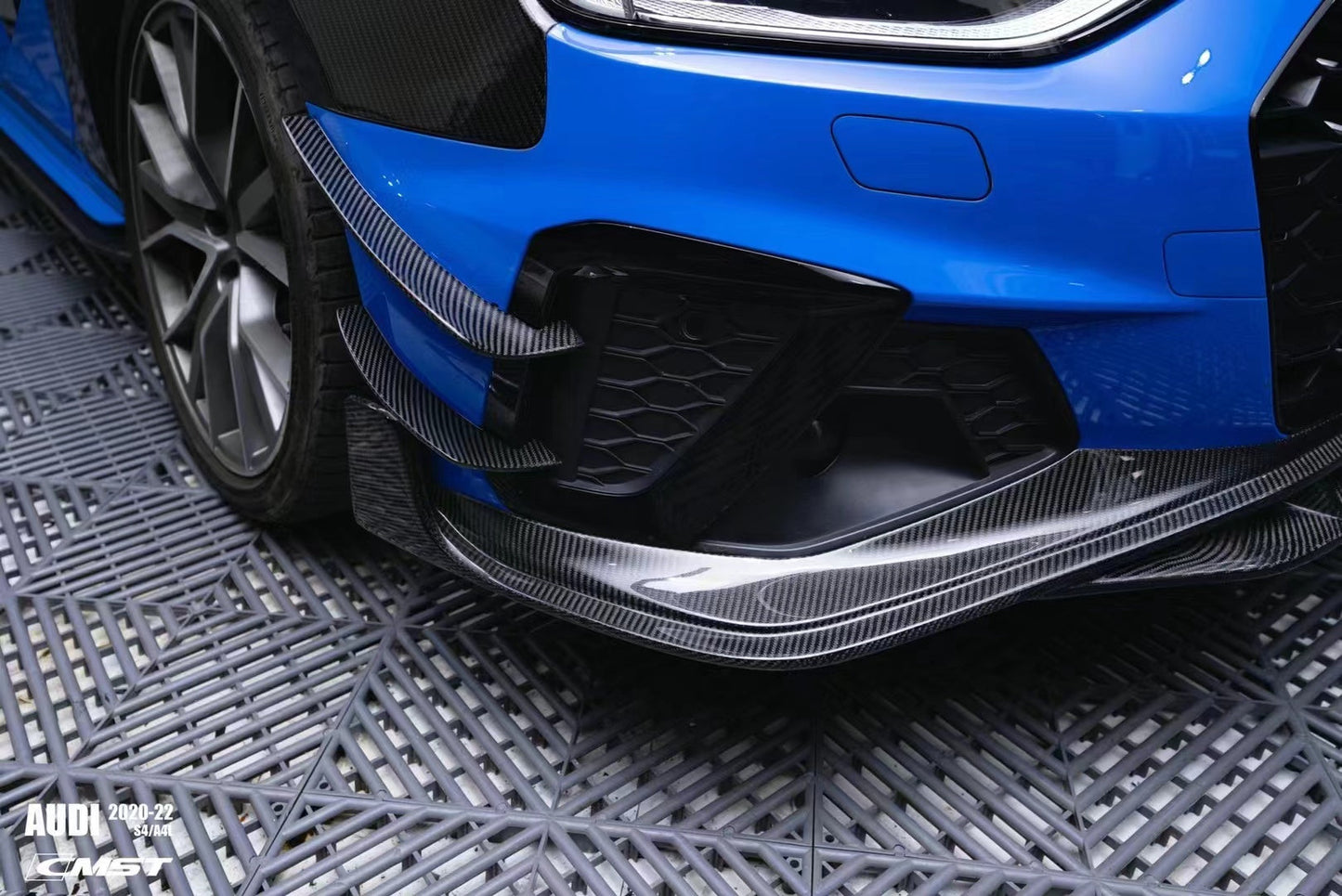 CMST Tuning Carbon Fiber Front Lip Splitter for Audi S4 & A4 S-line 2020-ON B9.5