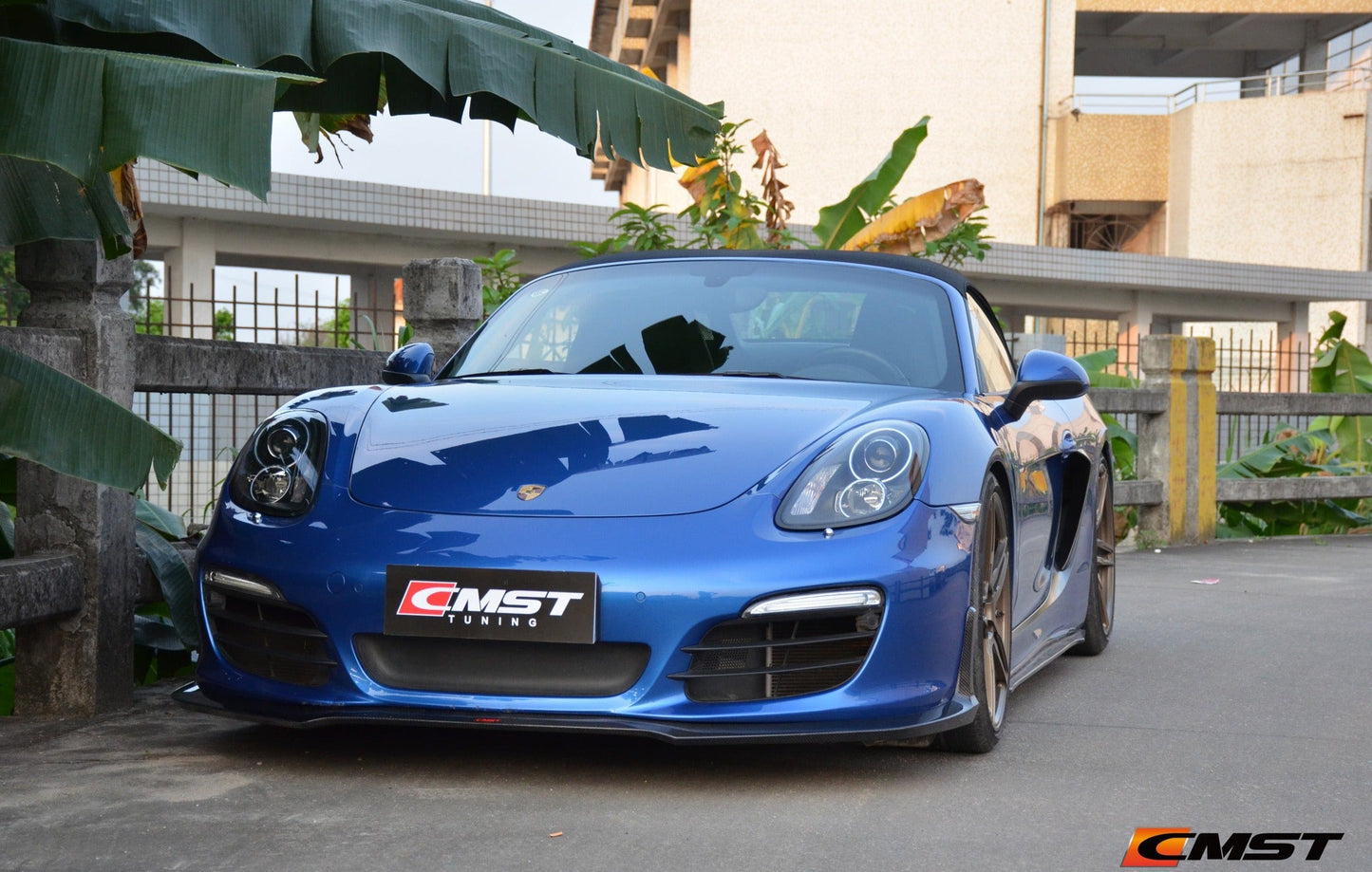 CMST Tuning Carbon Fiber Front Lip Splitter for Porsche 2012-2015 Cayman/Boxster 981