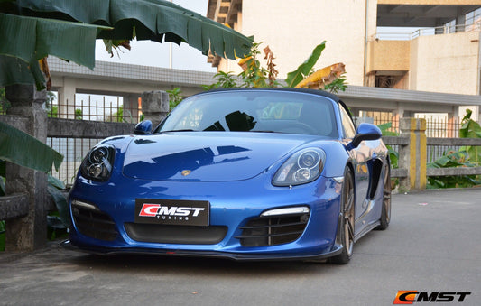 CMST Tuning Carbon Fiber Front Lip Splitter for Porsche 2012-2015 Cayman/Boxster 981