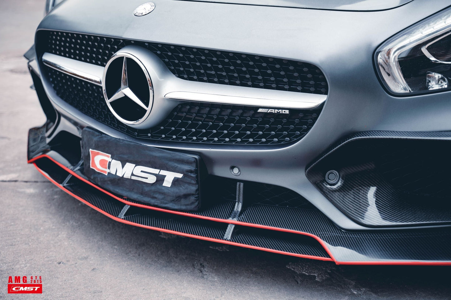 CMST Tuning Carbon Fiber Front Lip for Mercedes Benz C190 AMG GT GTS 2015-2017